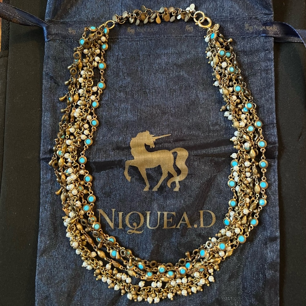 NIQUEA.D Multi-Layered Beaded Necklace